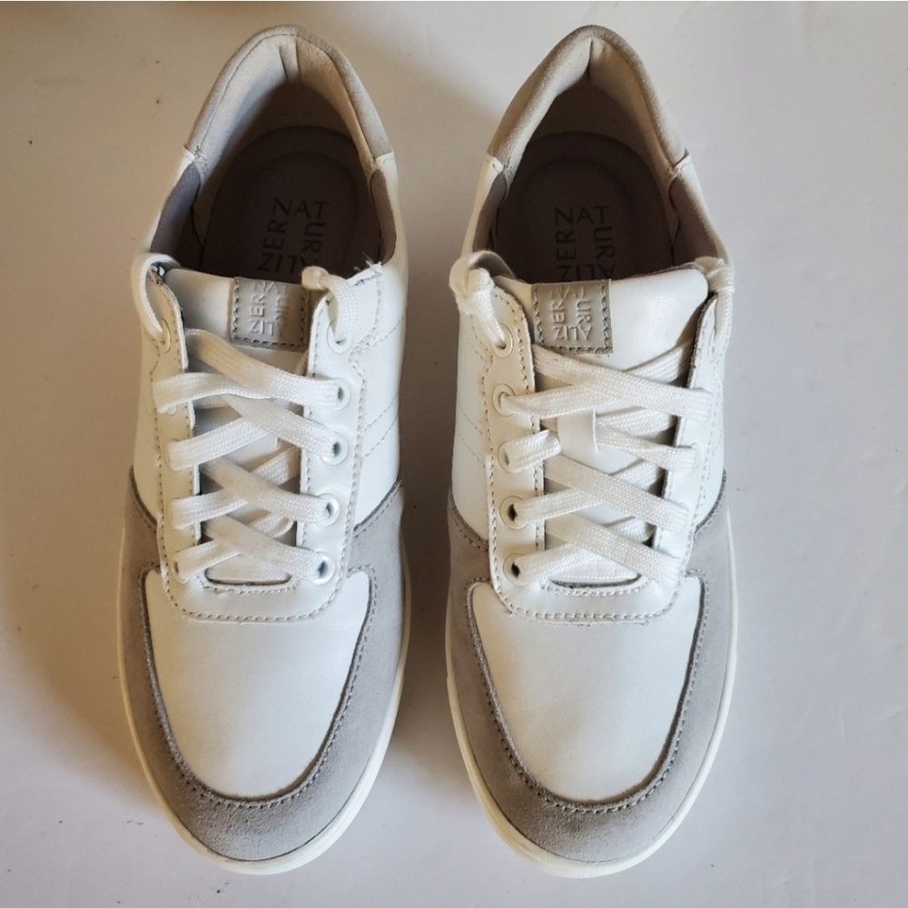 NWT Naturalizer 9.5 Modern Contemporary Academia Tennis Prep Leather Sneakers - Picture 7 of 10
